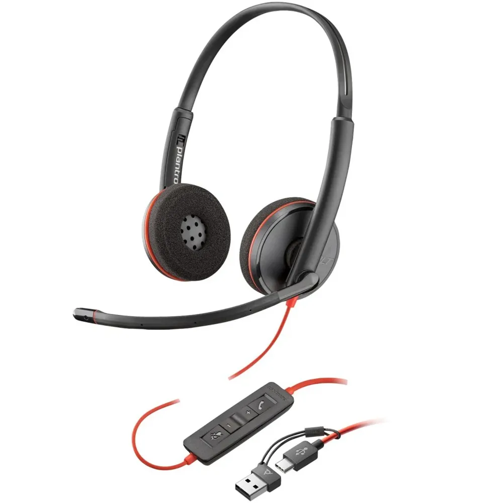 [Headset_POLY_BLACKWIRE_3220] HP POLY BLACKWIRE 3220