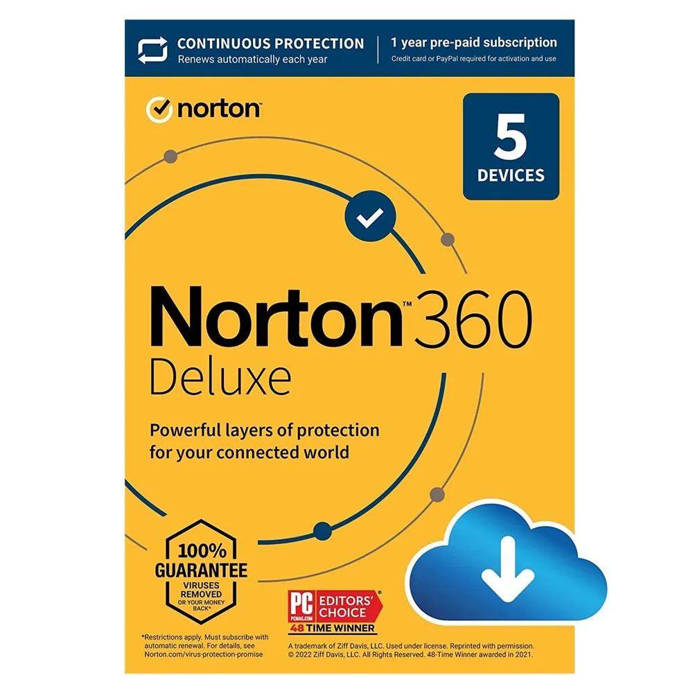 NORTON 360 DELUXE - 5 DEVICES