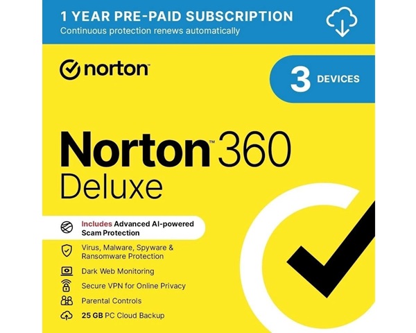 NORTON 360 DELUXE - 3 DEVICES